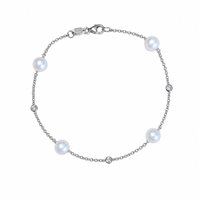 Bracelet Femme in Or BRACC PERLE ZIRCONI